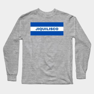 Jiquilisco City in El Salvador Flag Colors Long Sleeve T-Shirt